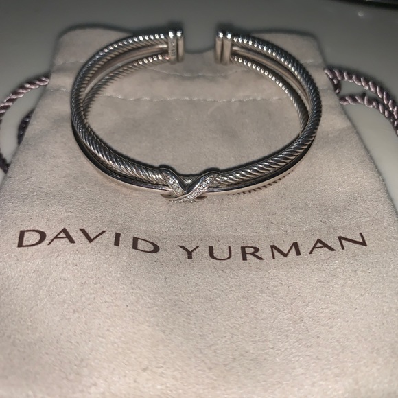 David Yurman Crossover X Bracelet with diamonds - Picture 3 of 8